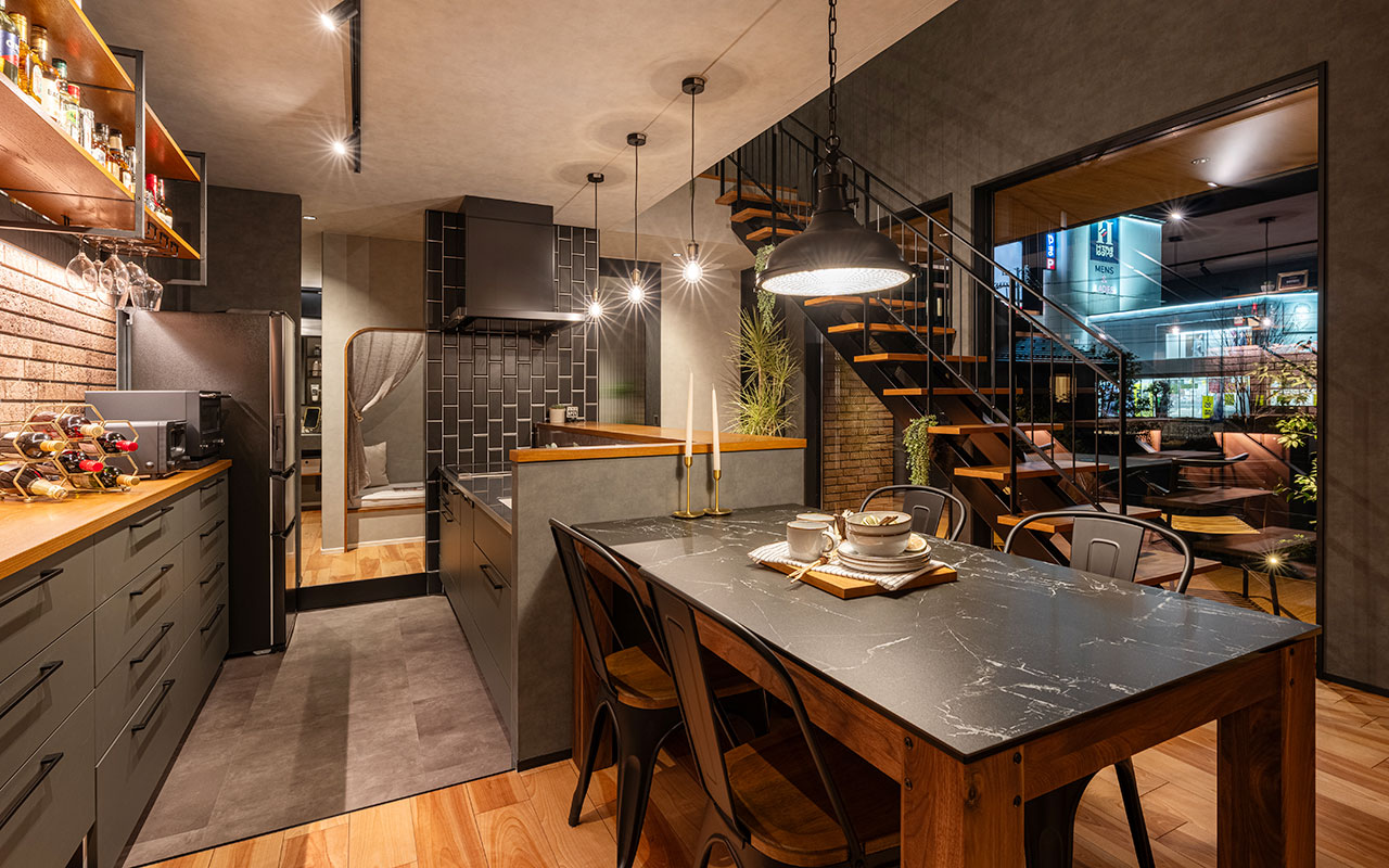 ハルゼーダイニングテーブル クロスバックチェア ダナーチェア